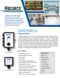 Thumbnail of document Data Sheet - AireShield Refrigerant Monitor